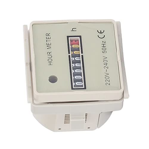 Contador de Horas, Contador de Tiempo 099999H59M AC 220240V Temporizador Industrial Berm Eléctrico de Alta Precisión