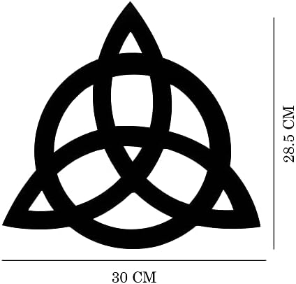 Triquetra Knot Black, Triquetra Wall Art, Trinity Knot, Wooden Triquetra Wall Decor, Celtic Knot, Triquetra Symbol, Wooden Triquetra Knot Wall Art, Celtic Wall Art, Triquetra Interior Decoration