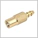 RATCHROLL 6.5mm Air Chuck Adapter Tire Inflator Tire Chuck Compressor Pump Accessories Gold Tone for Vehicle Replacement Car Parts