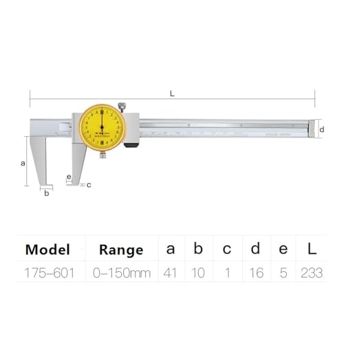 Calibrador externo 0-150mm acero inoxidable miniatura 3