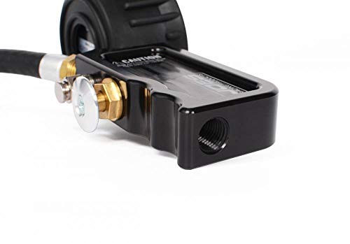 Image of JOES RACING PRODUCTS Tire Inflator and Gauge, Professional Quick Fill, 0-30 psi, Air Line /Fittings, Analog, Glow in The Dark, 2-1 /2 in Diameter, Black (32490)