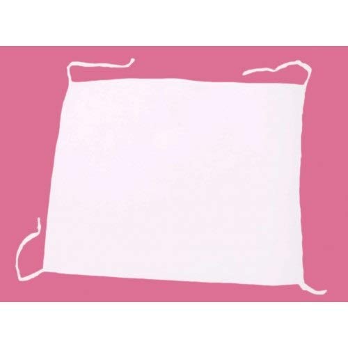 PLANET 007 Pack of 2 Dastaar Cotton Patka Headwear Small Scarf with 4 Strings White and Navy Blue 70 cm X 70 cm