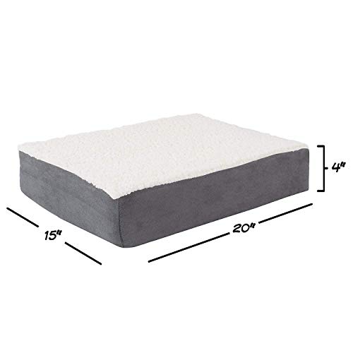 Petmaker 80-PET5088G Orthopedic Dog Bed - 2-Layer Memory Foam Crate Mat With Machine Washable Sherpa Cover - 20X15 Pet Bed For Small Dogs Up To 20Lbs thumb #3