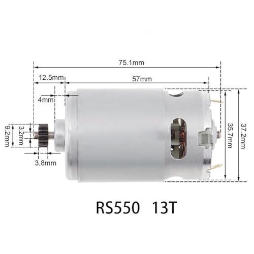 Moteur RS-550 DC 10.8V à 13 dents pour perceuse sans fil - 6
