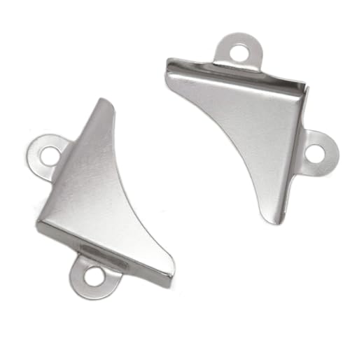 Image of Picture Frame Corner Brackets 30.3x5.5mm Corner Frame Brackets Mirror Picture Corner Fixing Brackets Mirror Mount Mirror Mounting Hardware Silver with Screws 24PCS