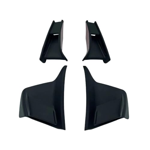 Aileron moto carénage YZF-R6 2017- : kit ailes fixes aérodynamiques et lame de becquet sport