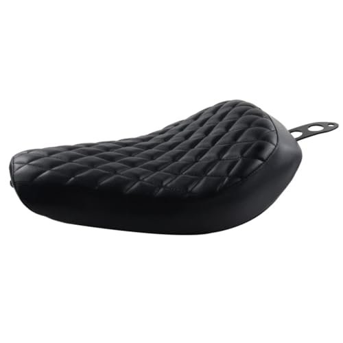 Cojín de asiento delantero para Harley Sportster XL 1200 883 de cuero negro