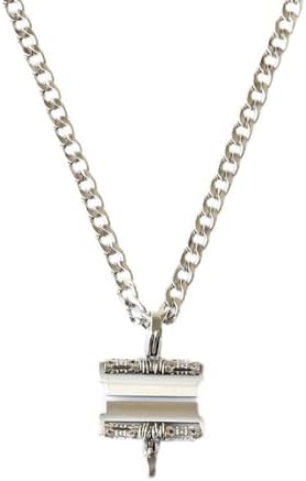 Curb Stainless Steel Chain Necklace Pendant for All 22mm Watch, Compatible with Samsung Galaxy Watch 3 45mm/46mm/Gear S3 Frontier/Classic/Huawei Watch GT2 Pro/GT 2e/GT 46mm/GT2 46mm/Ticwatch Pro 3 image 5