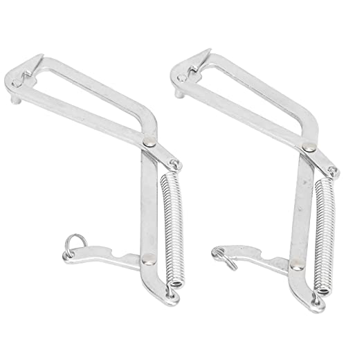 Stainless Steel Crab Grabber Durable Fishing Tool for Catching Crabs and Predatory Fish 2 Pcs Seafood Grabber for Anglers (single hook)