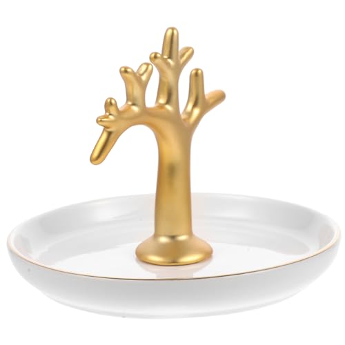 Holibanna Bandeja Decorativa Para Anillos Bandeja Para Joyas Bandeja Para Anillos Bandeja Decorativa Para Decoración De Habitaciones Bandeja Para Joyas Bandeja De Cerámica Para Joyas