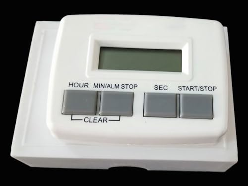 Image of LABART White Digital Timer (‎DT 109) with Extra Loud Sound for Laboratories, Kitchen