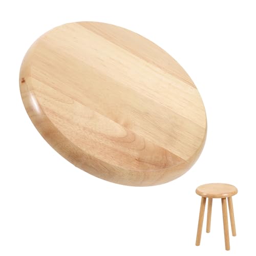 VOSAREA Wooden Bar Stool Seat Replacement Round Chair Seat Top