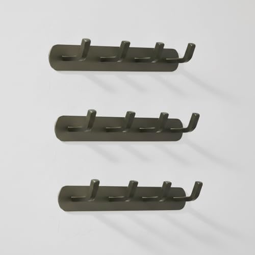 Image of SOSSI 4-Pin Wall Hooks for Hanging Cloth and Towel Hangers for Wall Hooks, Door Hangers, Hook Rail, Pack of 3 (Satin Finish)