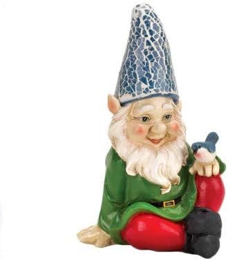 Cheery Gnome Solar Statue
