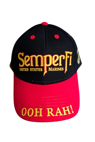 Image of MWS U.S Marine USMC Semper Fi Always a Marine Traditions Since 1775 Logo Eagle Embroidered Cap Hat