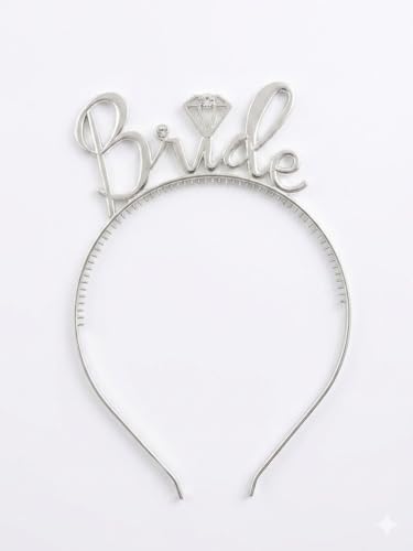 Image of Architha creations,BRIDE Headband, Silver, Tiara Style, MARRIAGE PARTY Accessory