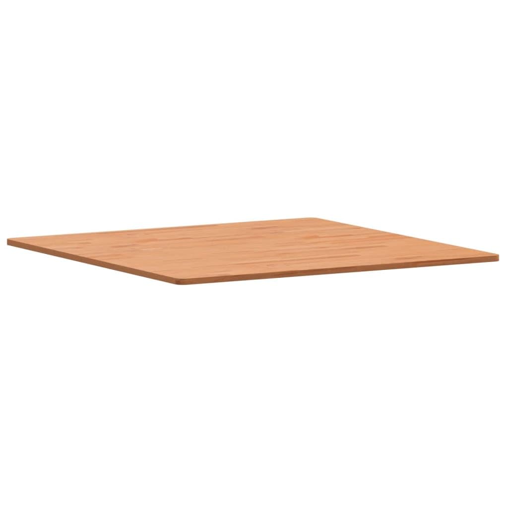 VidaXL Solid Beech Wood Tabletop - Square Dining Replacement Wood Top With Rounded Corners For Coffee Table, Living Room Furniture, Easy-to-clean - View #7