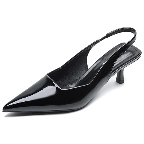 Escarpins bureau femme bout pointu slingback business casual confortables