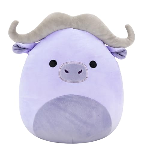 Squishmallows SQCR07678 Bradley Le Buffle d'eau Violet 30 cm, Peluche Officielle Jazwares, Doudou Super Doux