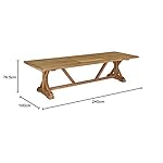 Gartentisch France aus recyceltem Teakholz