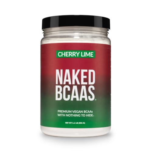 Image of NAKED Cherry Lime BCAAs Amino Acids Powder, 100% Pure 2:1:1 Formula, Vegan Branched Chain Amino Acids, Instantized All Natural BCAA Powder Supplement - 501 Grams, 34 Servings