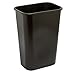 Wastebasket, 10.25 Gallons, 20 1/2in.H x 15 1/2in.W x 11 1/2in.D, Black, WB0196