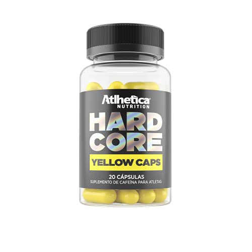Hardcore Yellow Caps Hardcore Series - 120 Cápsulas 420mg Cafeína, Athletica Nutrition