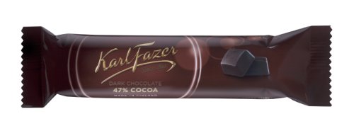5 Bars x 39g of Karl Fazer Dark Chocolate 47% Cocoa