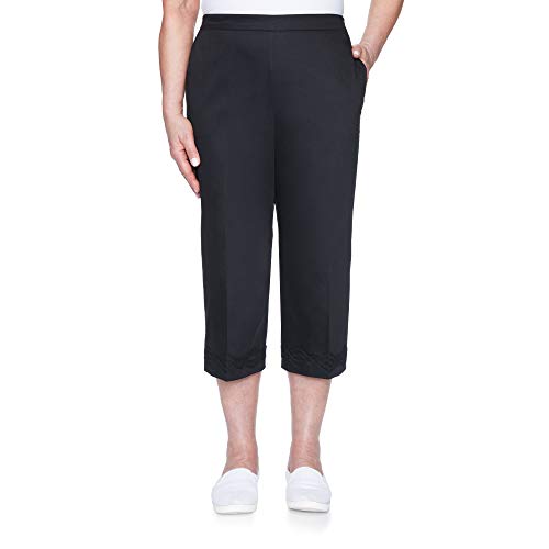 Alfred Dunner Women's Zanzibar Sateen Capri Pant