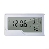 【Horloge intégrée et enregistrement max/min】 : l'hygromètre hygromètre intègre une horloge intégrée pour une référence pratique de l'heure, et stocke les enregistrements de température et d'humidité maximales et minimales, offrant des informations précieuses pour le contrôle du climat, l'entretien des plantes et la gestion de la santé.