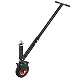 Happybuy Trailer Mover - Handles 300lbs Tongue Weight, Adjustable Heights, Equipped with Different Balls and Tires, Ideal for Moving RV Trailer