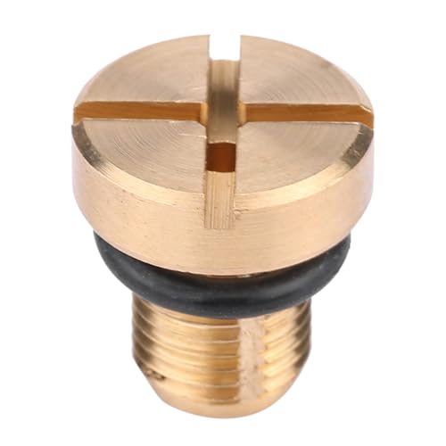 Akozon Vis pour vis de purge du vase d'expansion du radiateur et vis de purge du liquide de refroidissement et laiton massif avec joint torique en caoutchouc...