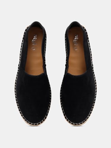 Alpargatas cómodas de ante Styli con suela ligera, zapatos slip-on para caminar sin esfuerzo 5