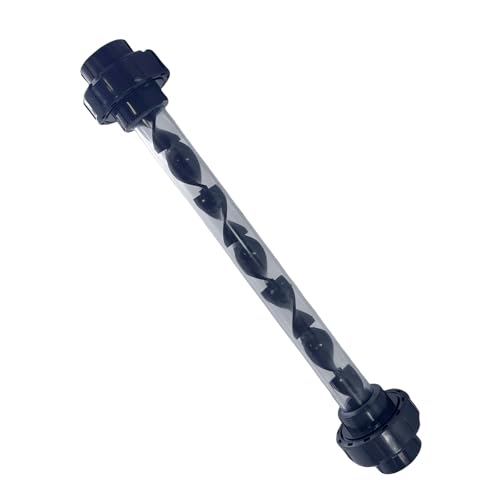 PVC Static Mixer for Gas-Liquid Mixing Pipe Mixer (Transparent 1inch)