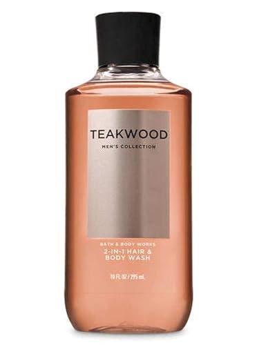 Bath and Body Works Signature Collection Teakwood 2-in-1 Hair + Body Wash (10 oz)