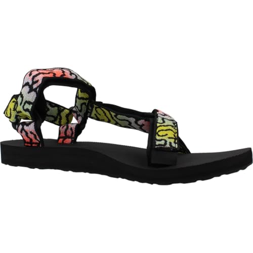 Image of Teva Women's Original Universal Sport Sandal, Epic Coral /Green Multi, 5