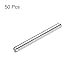 MECCANIXITY 50pcs 2mmx20mm Toys Shaft Round Rod Axles Drive Shaft Iron Shaft for DIY RC Car Truck Boat Helicopter Model Part, Silver
