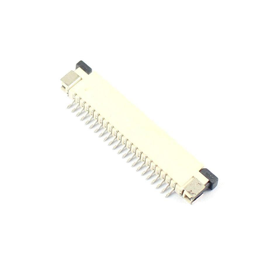 Generic 10 Pcs FPC FFC 1mm Pitch 22 Pin Drawer Type Ribbon Flat Connector Top Contact
