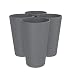 Produktbild BonVivo Feni Bambus Becher Im 4er Set, Mehrweg Trinkbecher Set, Bambus Getränke Becher Ideal Als Partybecher, Camping Becher, Picknick Becher & BPA Freie Trinkbecher Für Kinder, Je 400ml, Grey
