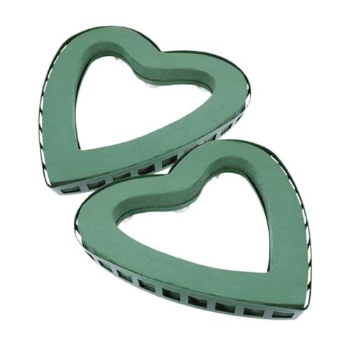 Housoutil Plastic Heart Flower Stand Suction Cup Flower Holder for Bridal Decor DIY Floral Display