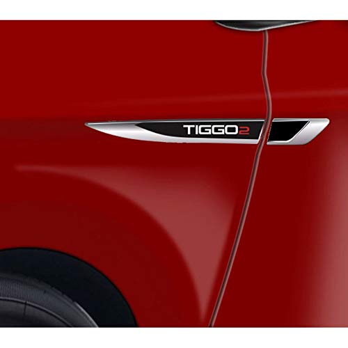Par De Aplique Lateral Chery Tiggo 2 2019 Emblema Resinado
