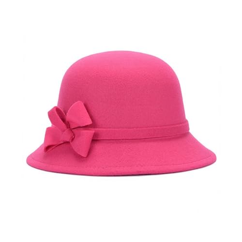 Chapeau de mariage vintage pour femme en feutre synthétique camel chic - 3