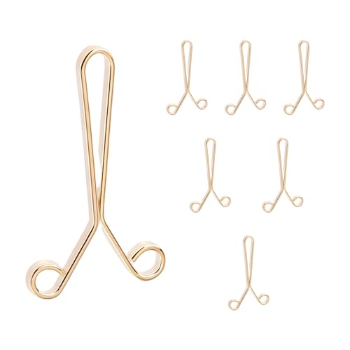 Clips compactos de aluminio con bordes enrollados, cierre ajustable en forma de Y, cierre de viaje compacto para herramientas de fabricación de joyas, cierre ajustable multicolor