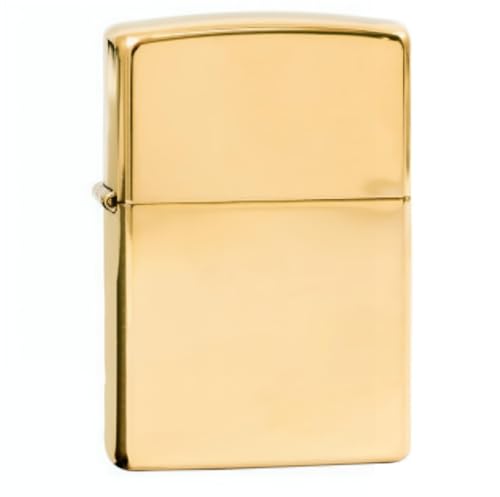 Mechero de gasolina recargable de metal dorado, tapa abatible mecánica, de bolsillo