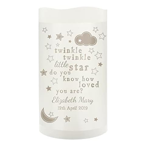 Personalised Twinkle Twinkle Nightlight Candle Cover