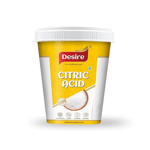 Image of Desire Pure Citric Acid Crystals 900g | 100% Food Grade Nimbu Sat | Natural Preservative & Flavor Enhancer | For Cleaning, Cooking, Pickling & Household Use