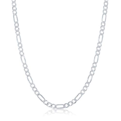 Cadena de plata esterlina 925 italiana gargantilla unisex de eslabones