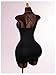 Milumia Women's Sexy Criss Cross Backless Cami Mini Dress Studded V Neck Bodycon Party Club Dresses Black Medium