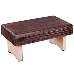 GSCLZ Small Ergonomic Meditation Bench Stool Portable Design With Folding Legs Wooden Low Seat For Meditations, Yoga, Prayer, Seiza For Meditation And Yoga