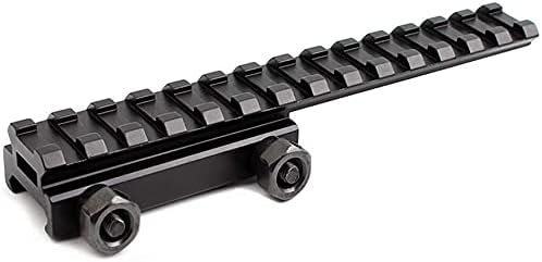 KEENZO 145mm Long Extended Flat Top Scope Mount Base Riser 20mm Picatinny Rail Mount, Y0032-B Medium Profile, KE_KaCao_20mm_FBA